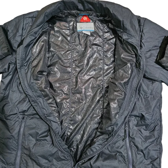 Columbia Mens Large Omni-Heat Interchange Jacket Gray Full Zip Winter Outdoor - Picture 4 of 8